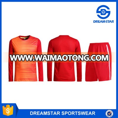 Customize Top Quality Long Sleeve Training Uniform Soccer Jersey 2017